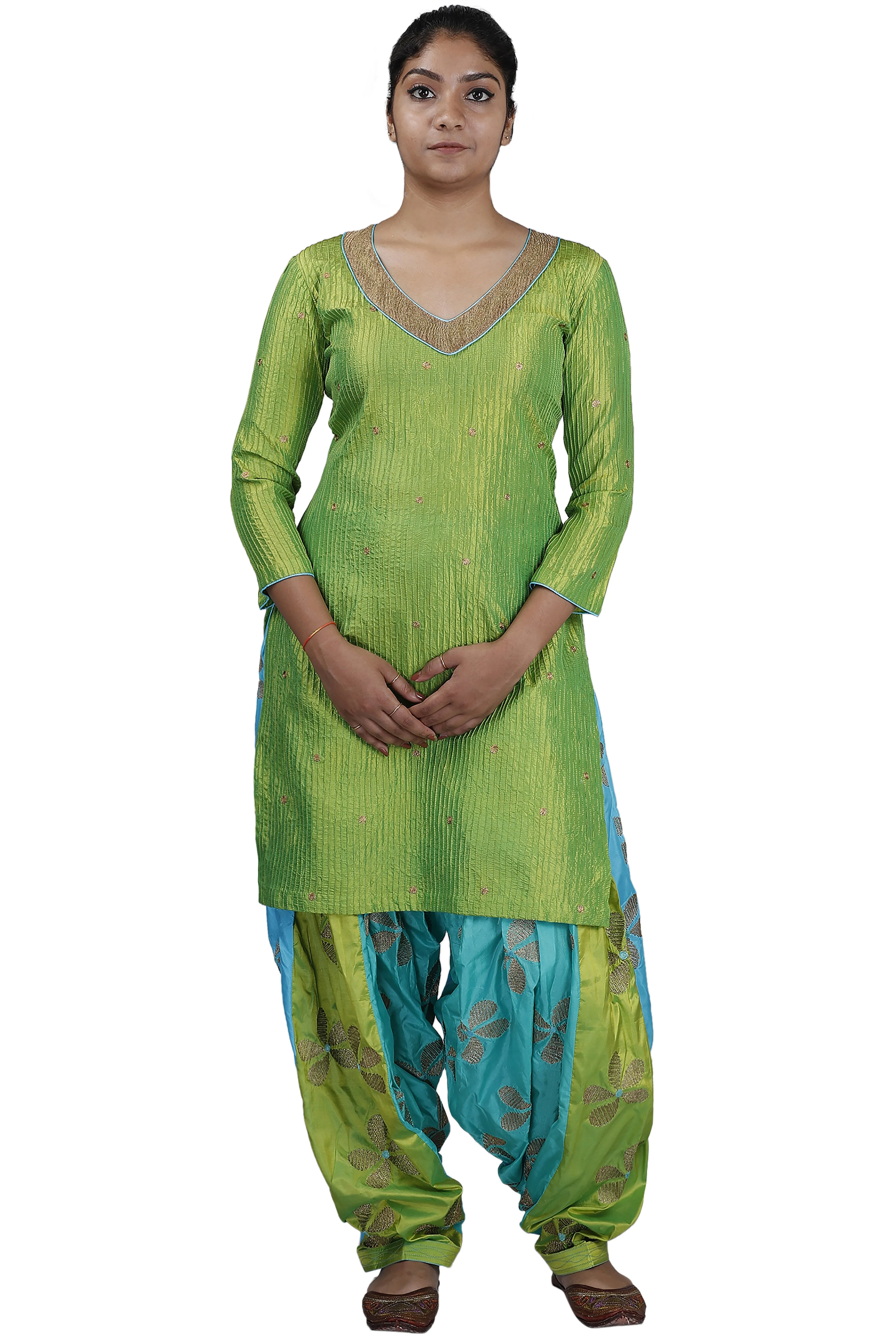 Green Patiala Suit