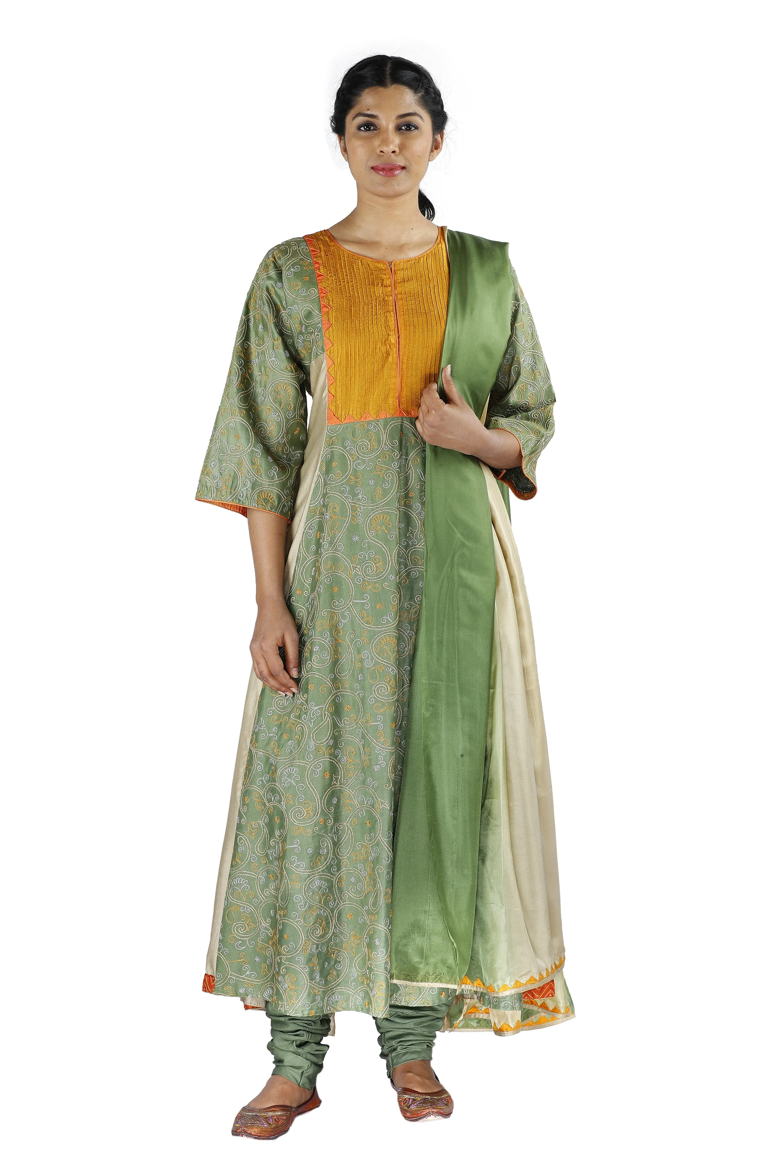 Green Silk Salwar