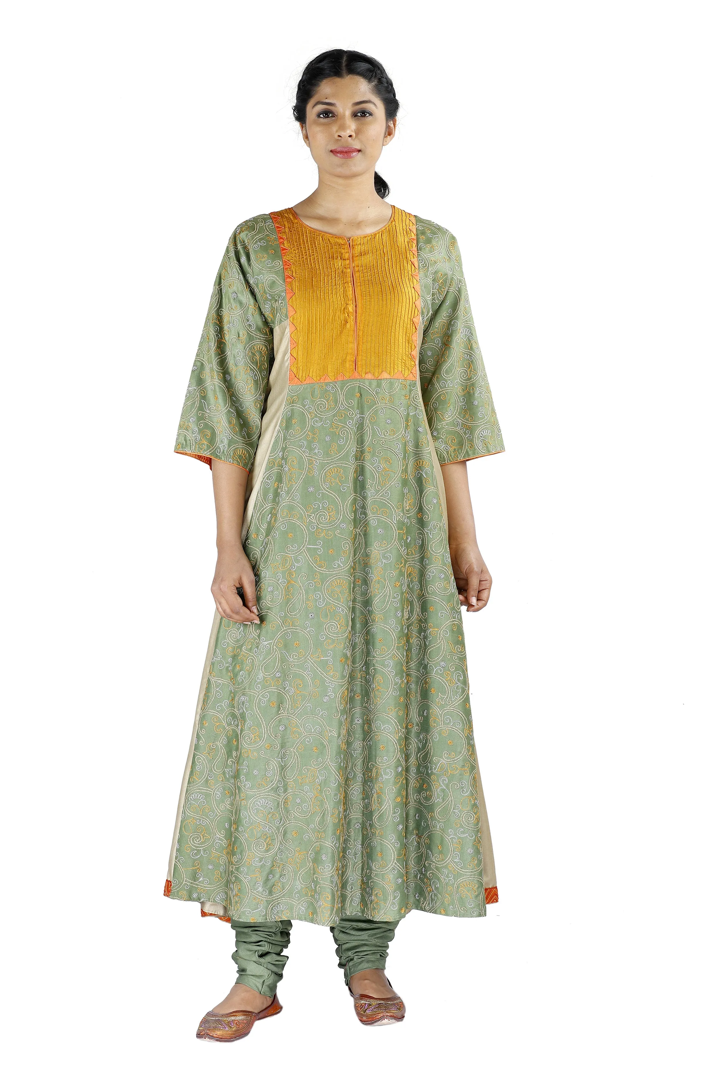 Green Silk Salwar