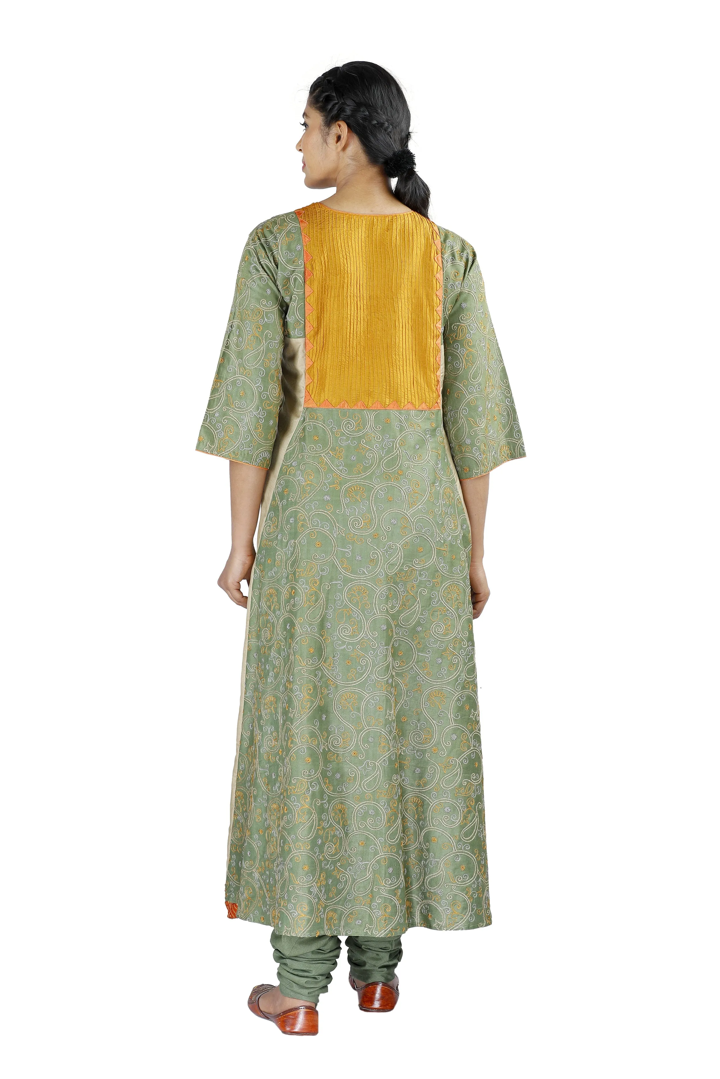 Green Silk Salwar