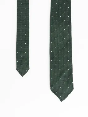 Green/White Dotted Tie