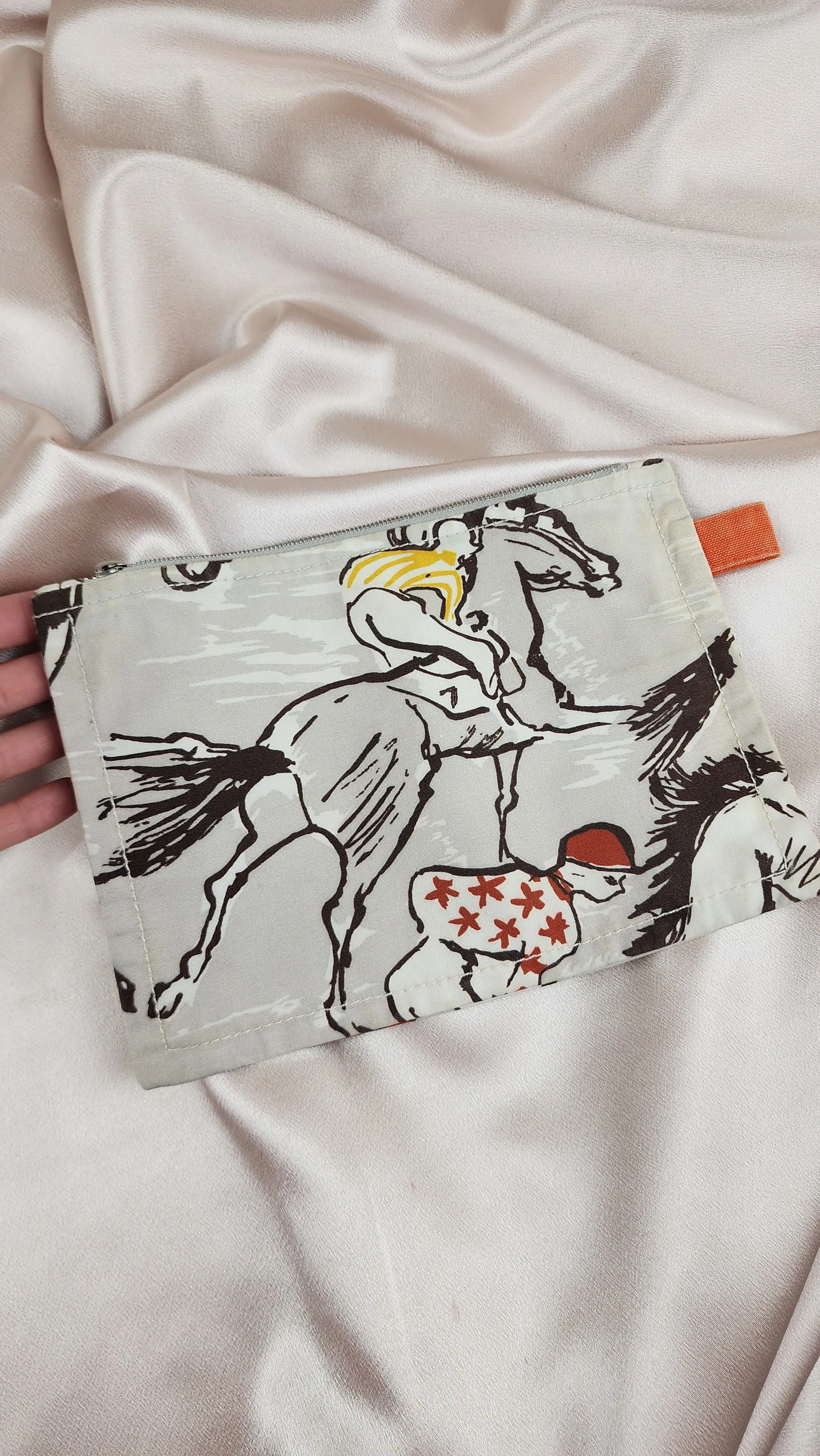 Hermes Canvas Horse Pouch - 866