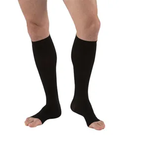 Jobst for Men Open Toe Ribbed Knee High Socks - 20-30 mmHg