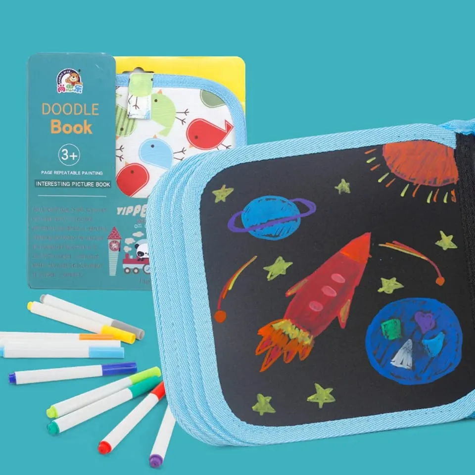 Kids Erasable Doodle Book