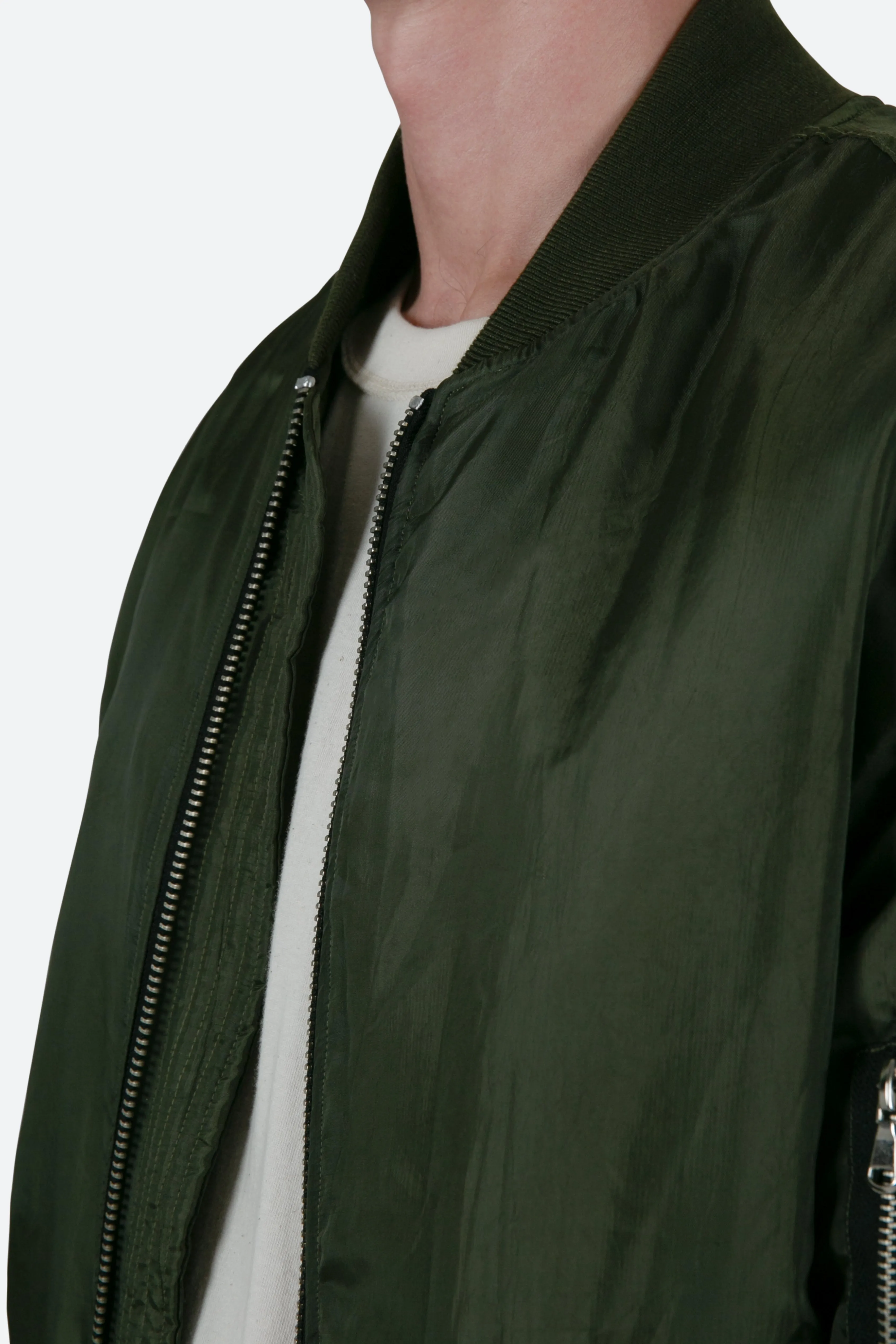 Lightweight Bomber Jacket - Olive