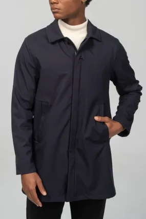 Long Lightweight Windbreaker - Navy