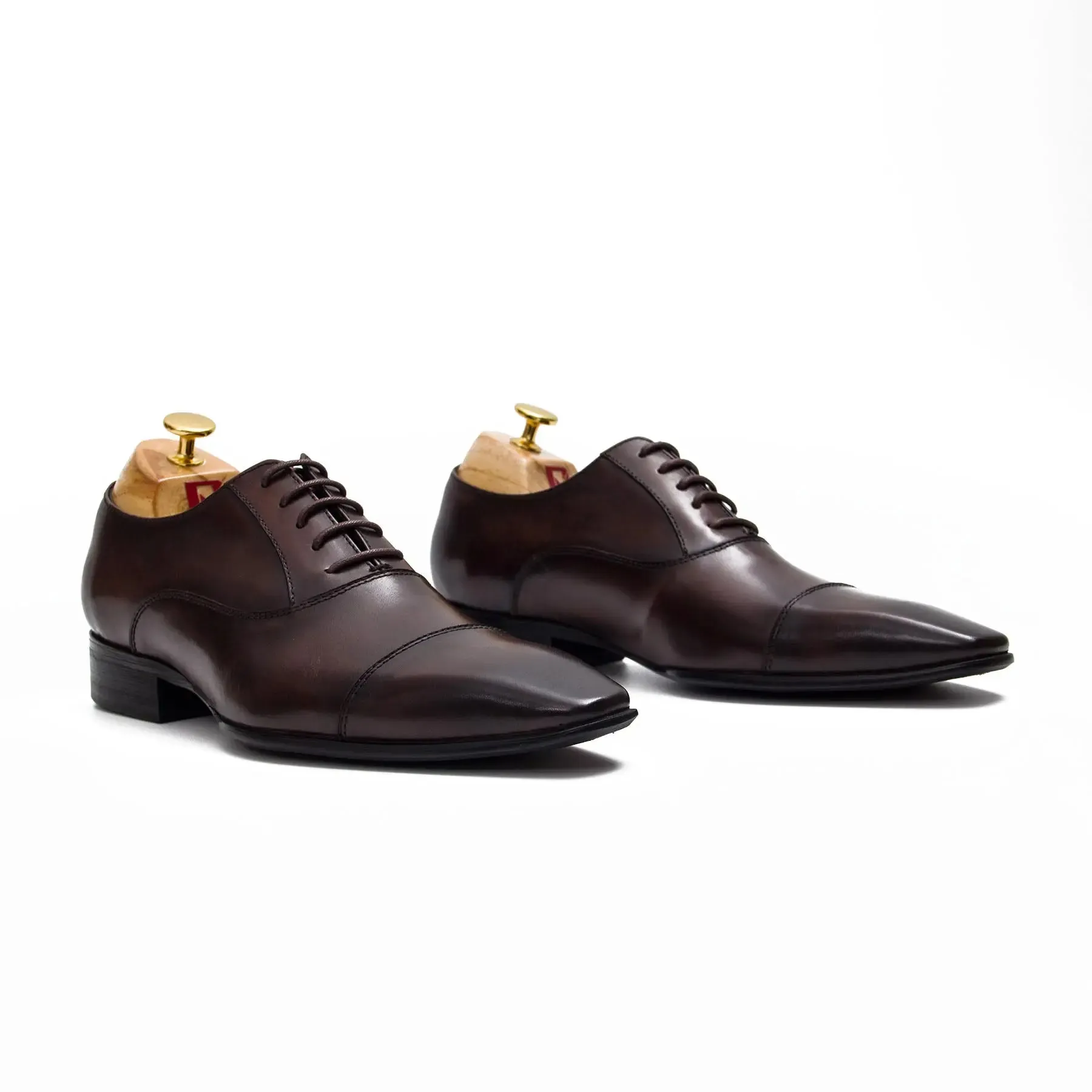 Men's Black Leather Oxford Shoes