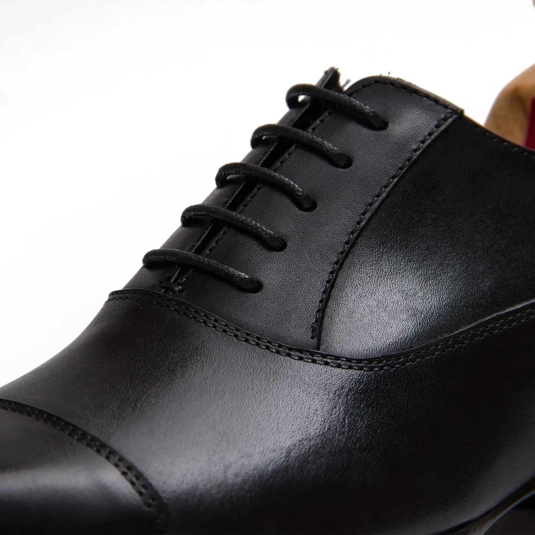 Men's Black Leather Oxford Shoes