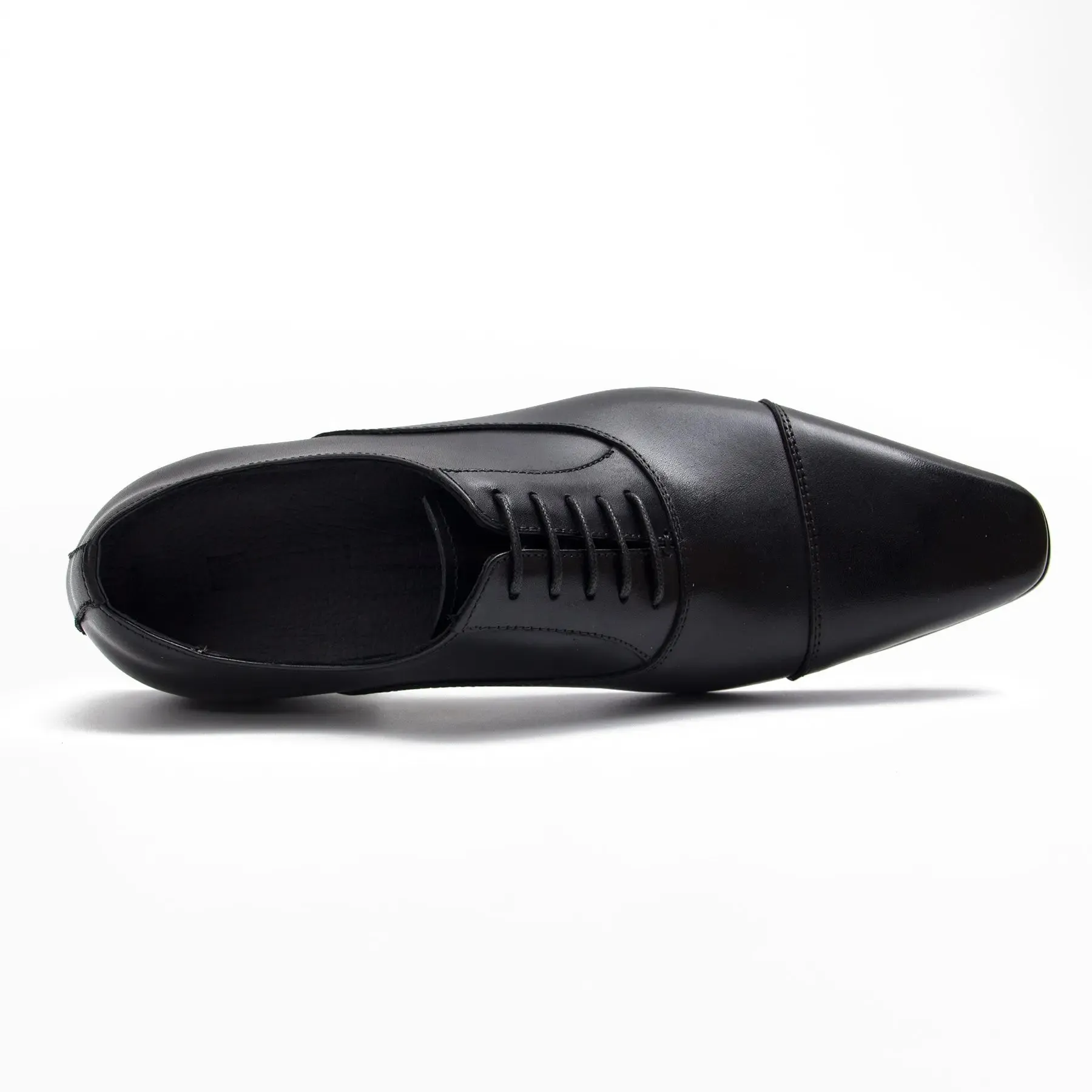 Men's Black Leather Oxford Shoes