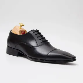 Men's Black Leather Oxford Shoes