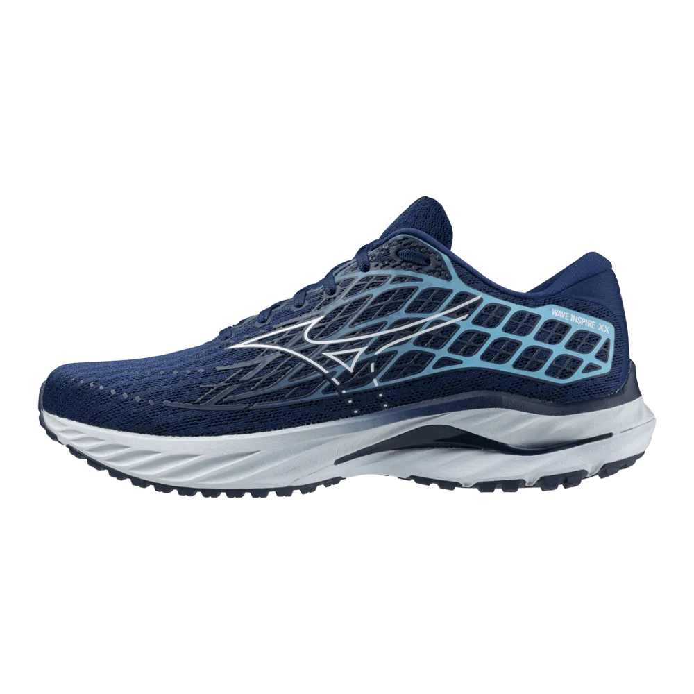 Mizuno Men's Wave Inspire 20 AW24 - Estate Blue/ White/ River Blue