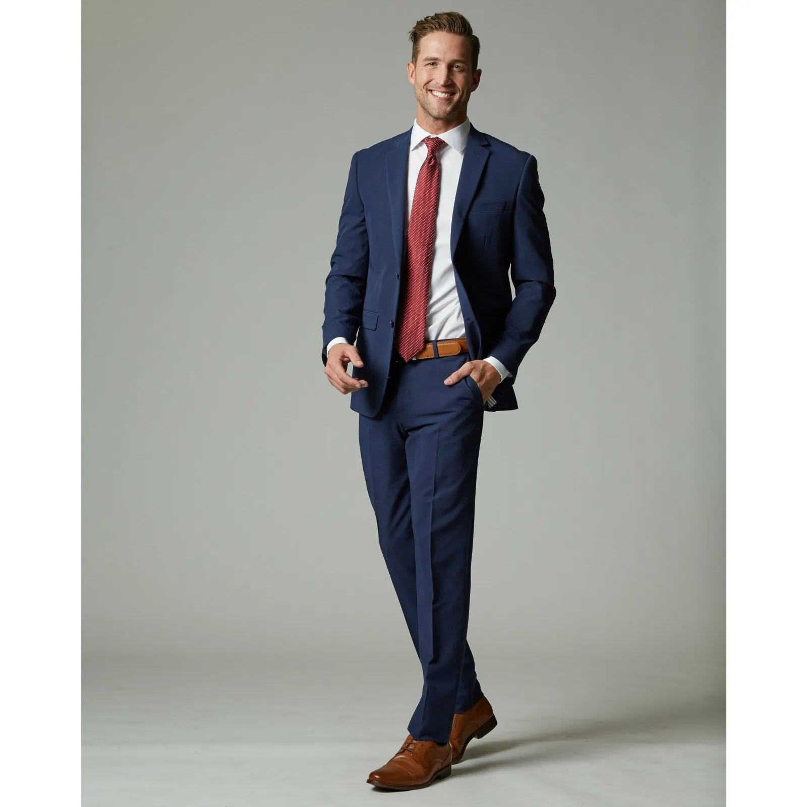 Navy Tempo Stretch Slim Fit Suit