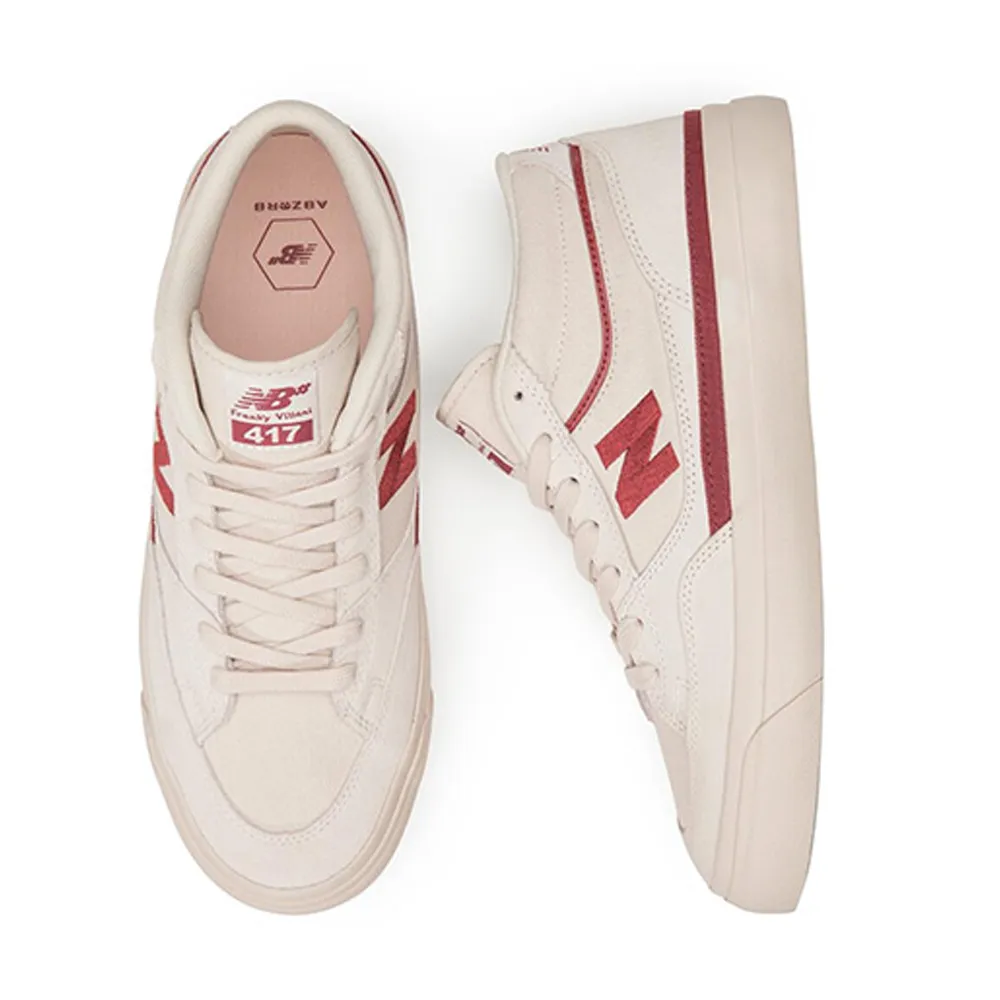 New Balance NM417 Villani Shoes (White/Red)