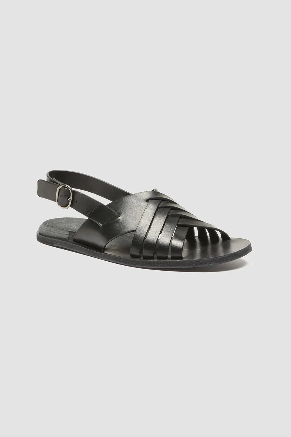 Officine Creative Contraire Sandal In Nappah Nero