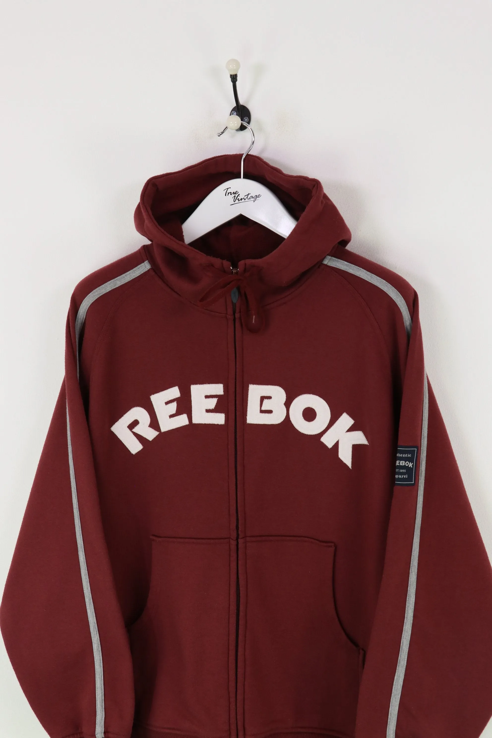 Reebok Zip Hoodie Burgundy XL