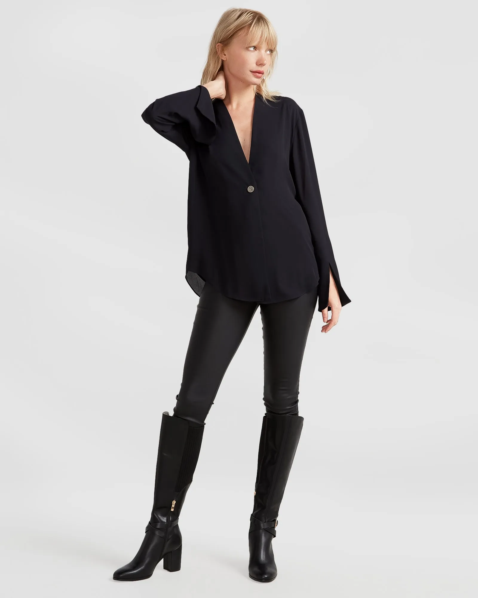 Sheer Genius Lightweight Blazer - Black