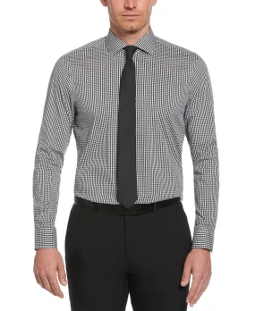 Slim Fit Check Print Dress Shirt