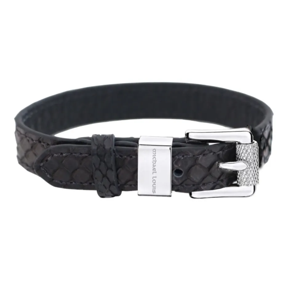 Soho Bracelet - Black Python