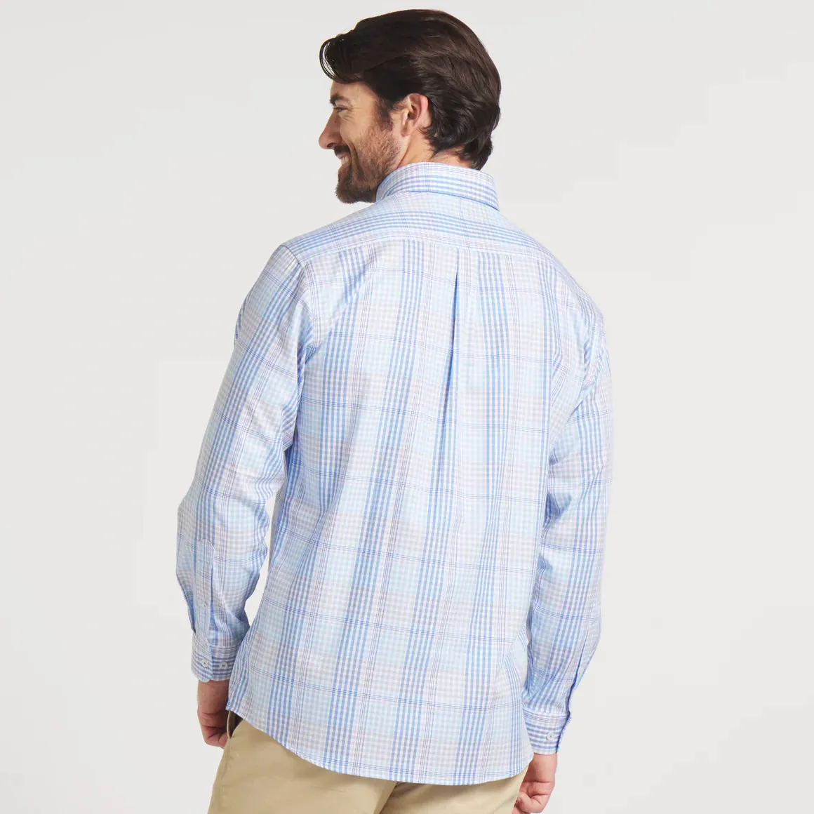 Southern Marsh Edgefield Windowpane Dress Shirt