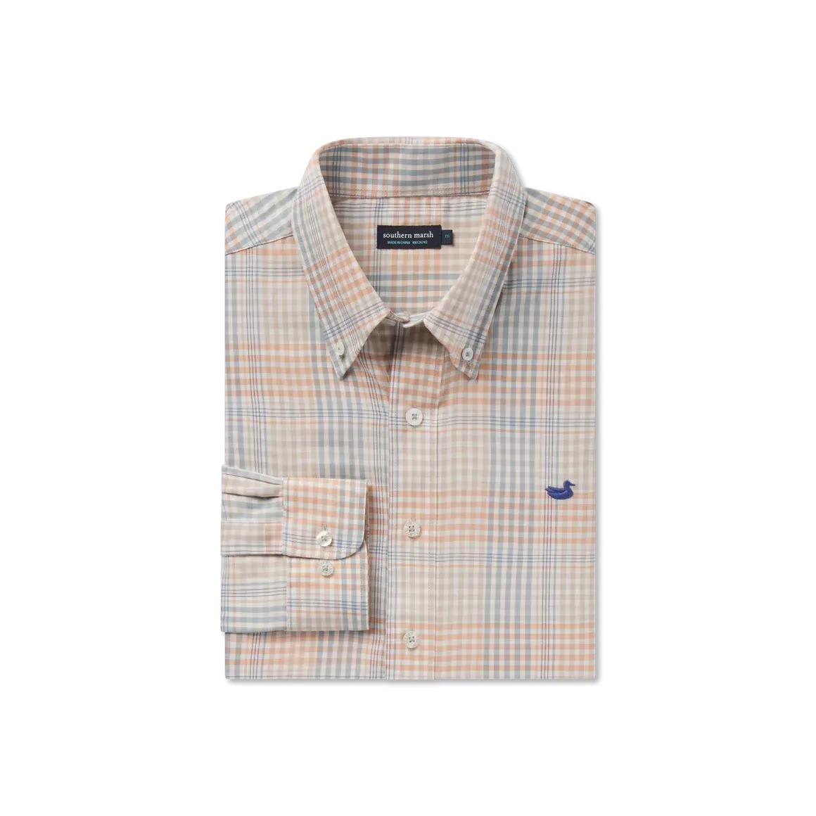 Southern Marsh Edgefield Windowpane Dress Shirt