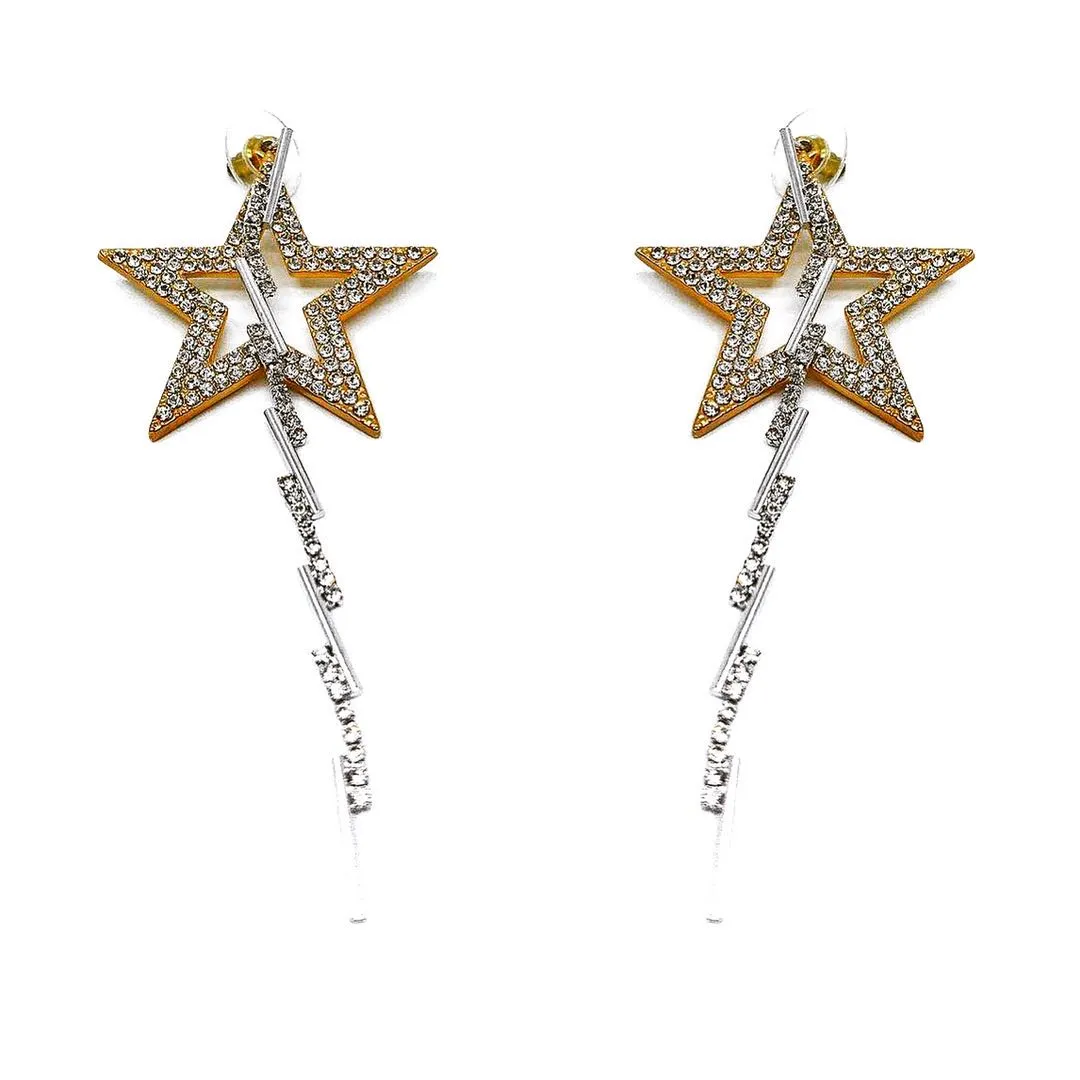 STAR-SHAPED DETACHABLE EARRINGS