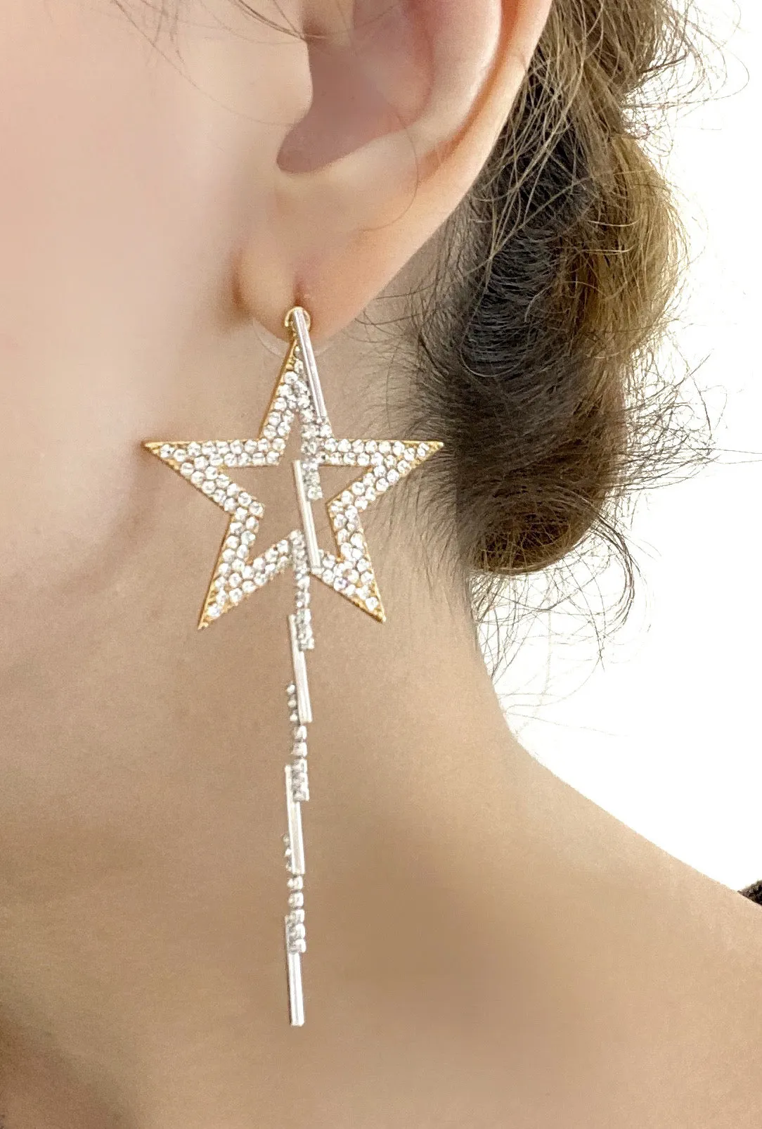 STAR-SHAPED DETACHABLE EARRINGS