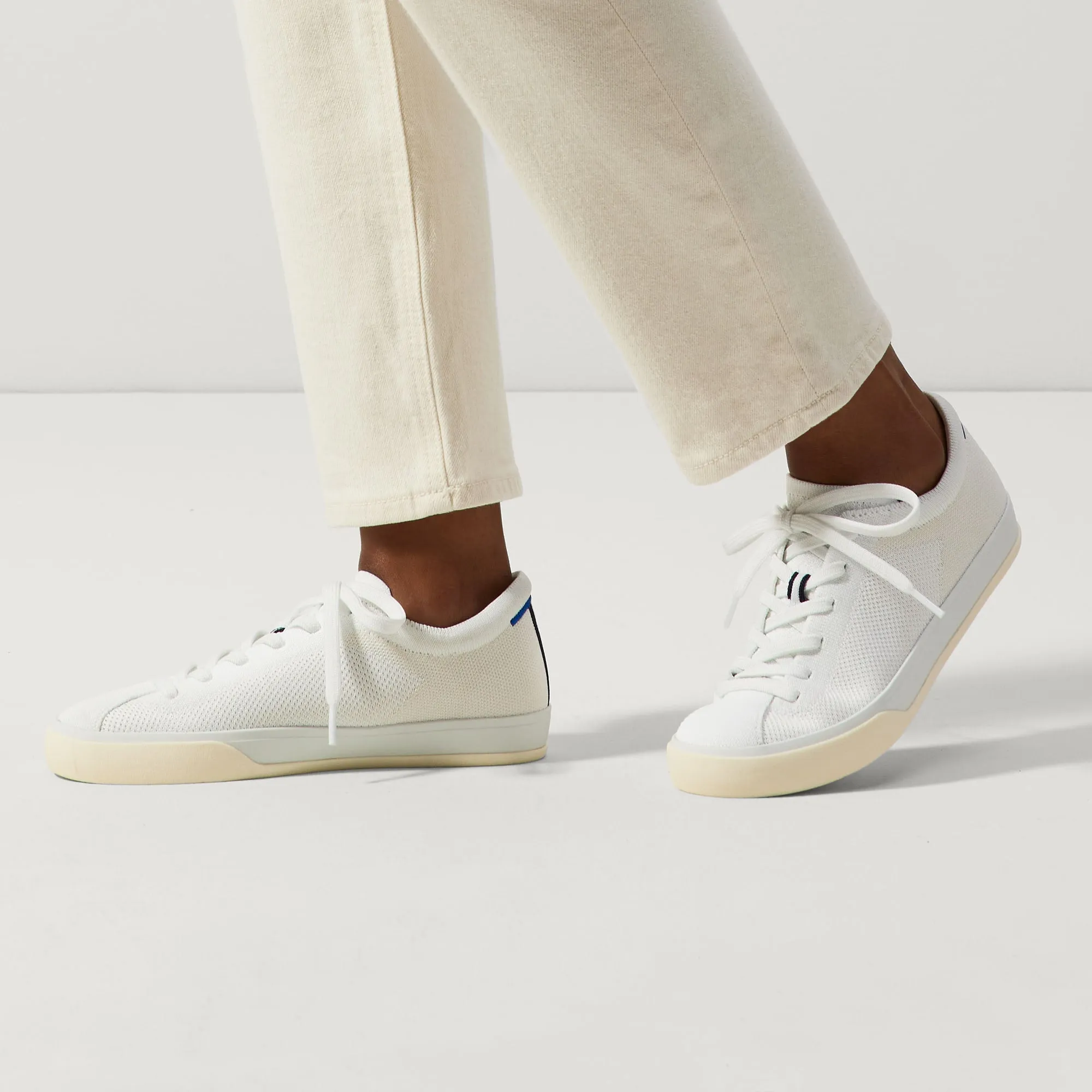 The Lace Up Sneaker - Bright White