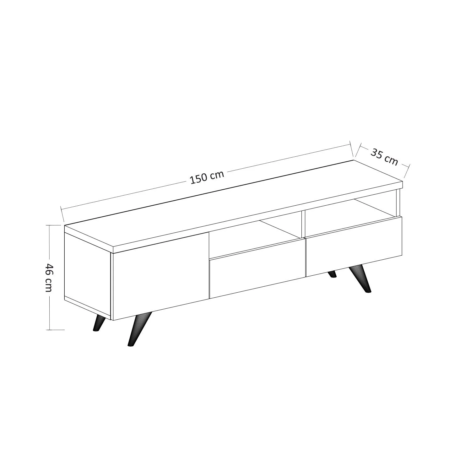 TV Stand Brüksel - White