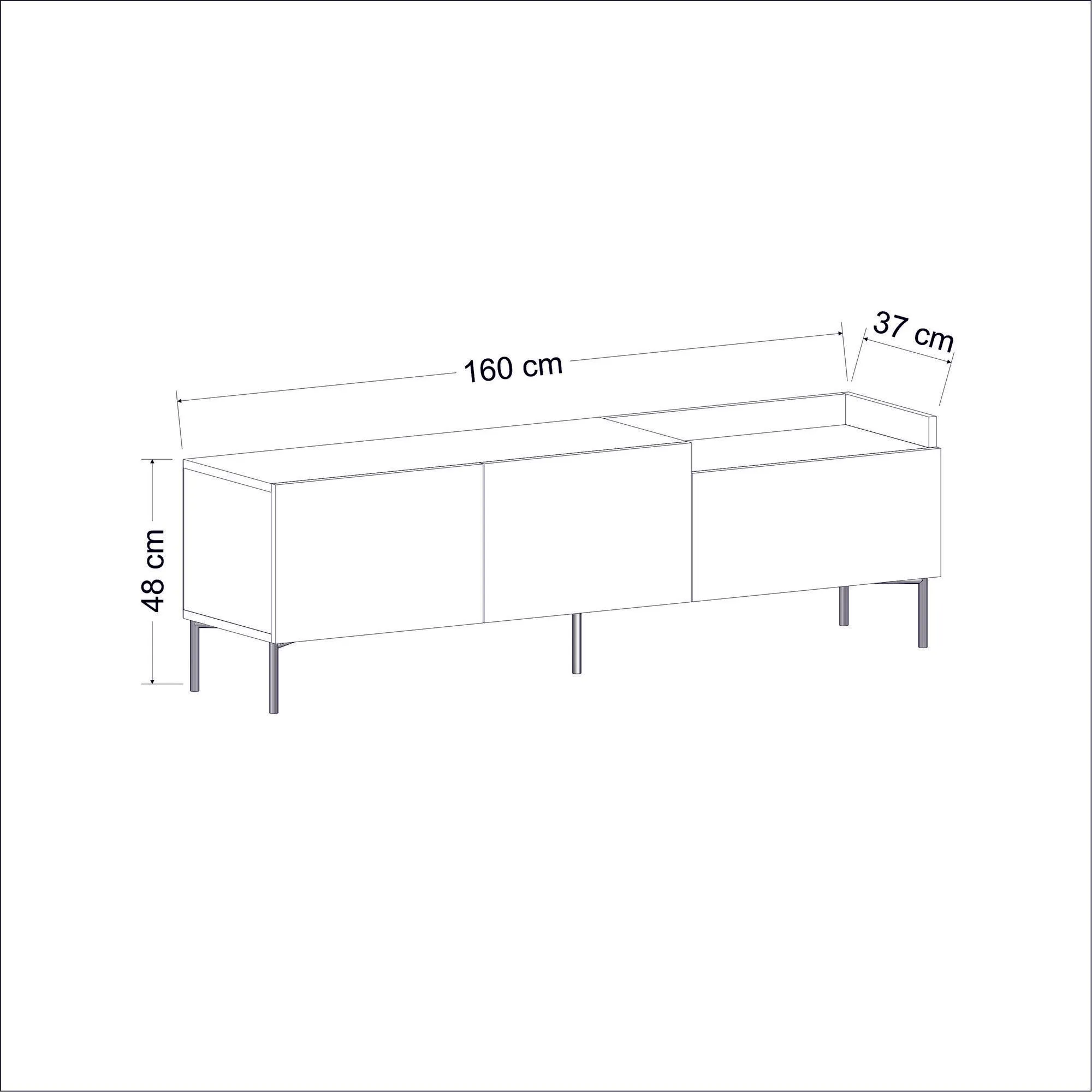 TV Stand Mia - Anthracite