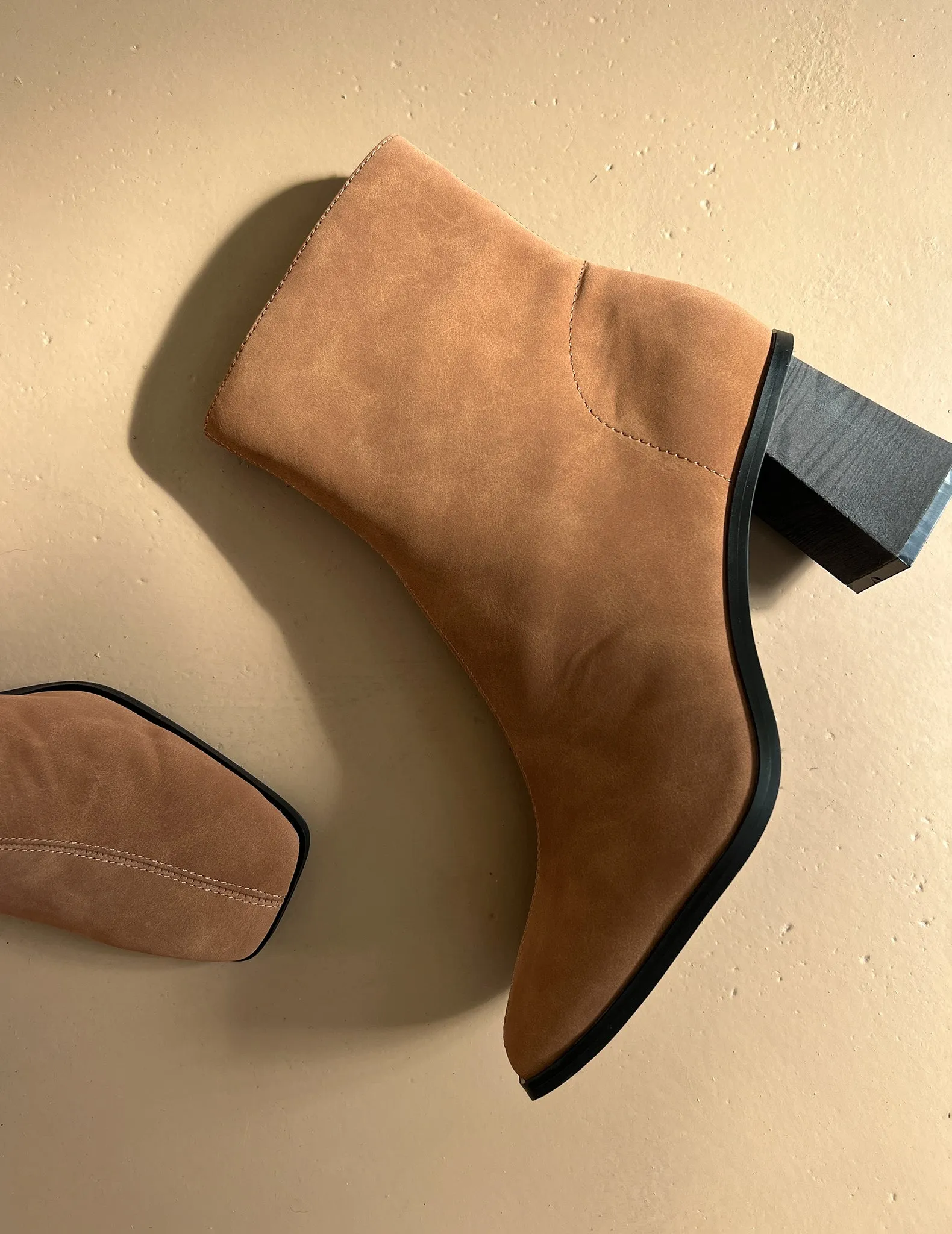 Valerie Coco Square Toe Booties