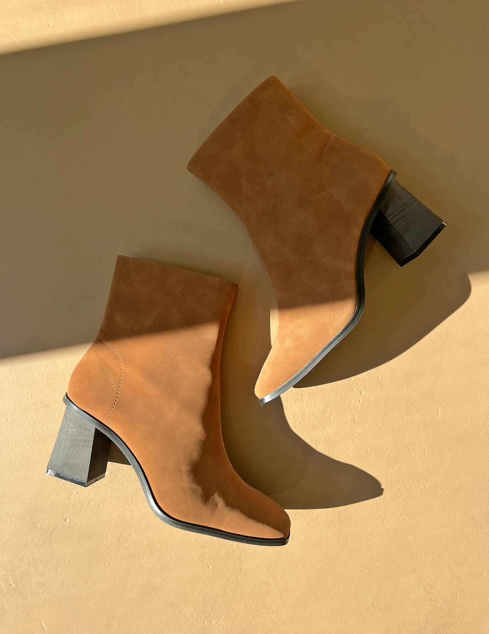 Valerie Coco Square Toe Booties