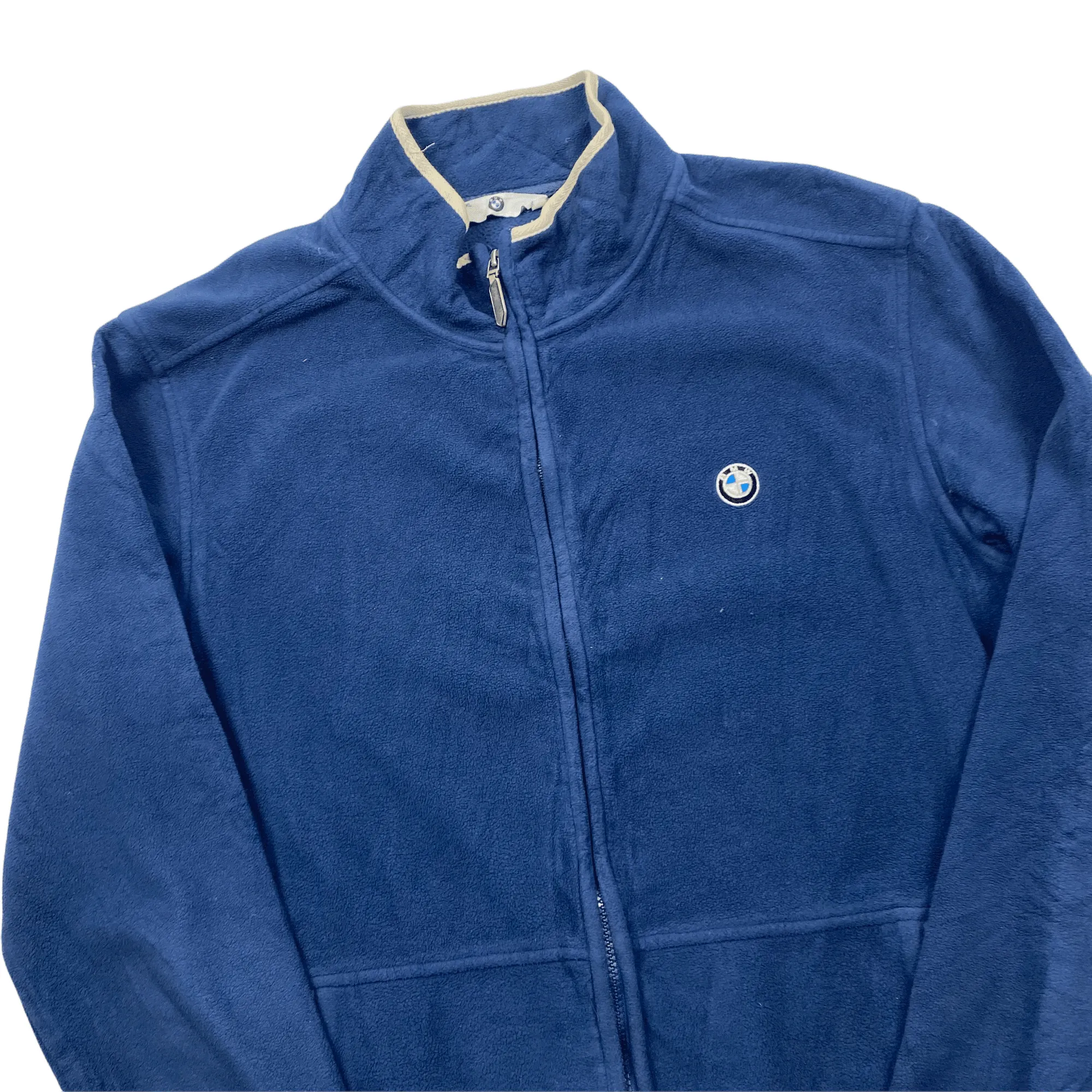 Vintage 90s Blue BMW Full Zip Fleece - Extra Large (Recommended Size - Large)