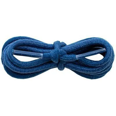 Waxed Cotton 3/16 Round Laces - Navy Blue (2 Pair Pack) Shoelaces