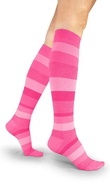 Women Style Microfiber Patterns 20-30 mmHg Knee Highs