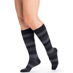 Women Style Microfiber Patterns 20-30 mmHg Knee Highs